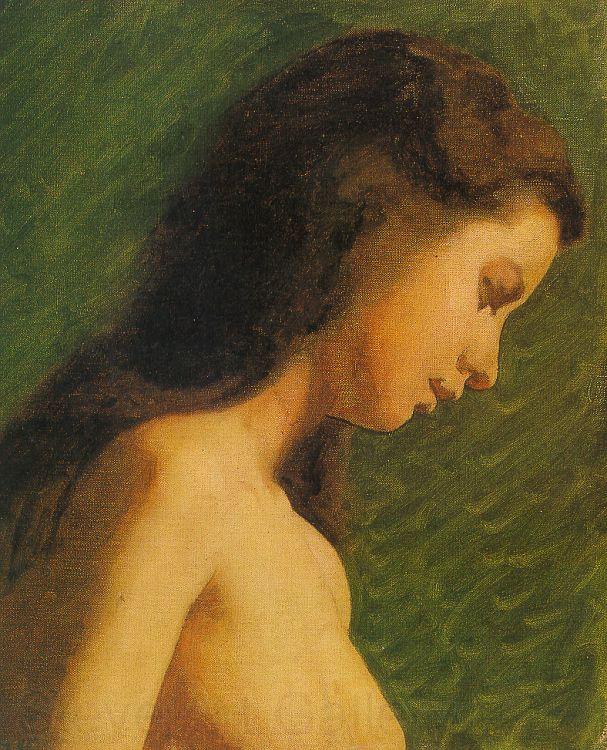 Thomas Eakins Study of a Girl Head Norge oil painting art